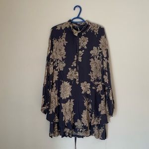Free People Floral Tunic/Dress/Blouse
